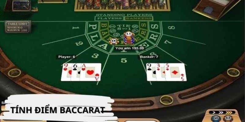 Quy ước cách tính điểm theo luật luật chơi Baccarat